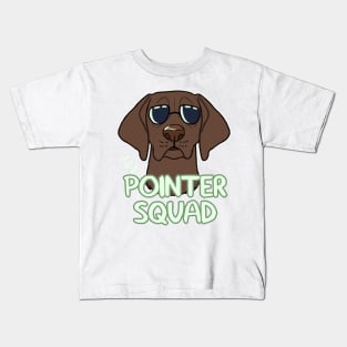 POINTER SQUAD (solid liver) Kids T-Shirt